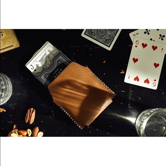 Nordstrom Leather Playing Cards Case NWT - Picture 5 of 5